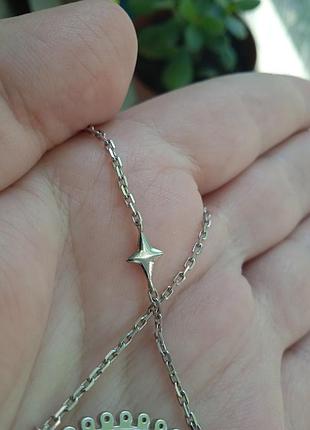 Колье серебро, 45-50 см 4