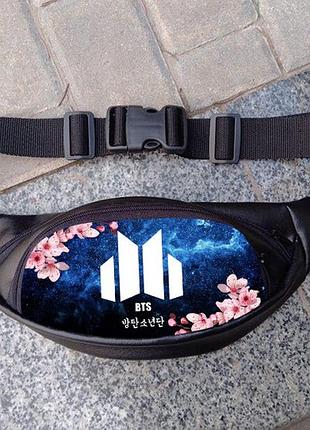 Поясна сумка бананка c к-поп групою bts (q004)