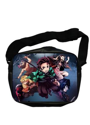 Сумка экокожа клинок рассекающий демонов blade of demon destruction двухсторонняя (b0077)