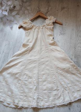Бежевое летнее платье от defile collection2 фото