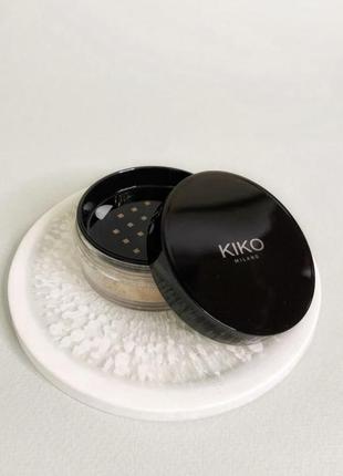 Матуюча пудра для фіксації від kiko milano