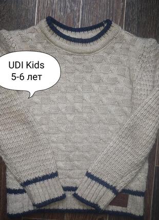 Теплий светр дитячий 5-6 років udi kids