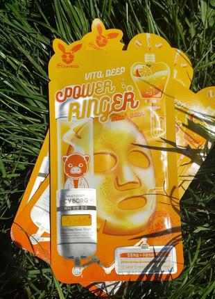 Тканевая маска витаминная elizavecca face care vita deep power ringer mask