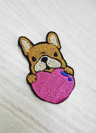 Нашивка "бульдожек" handmade