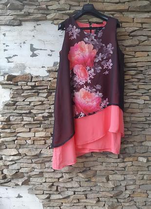 Красиве в квіти 💐 плаття 👗 великого розміру