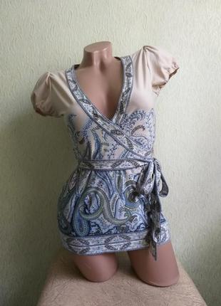 Шикарная туника. рукава-фонарики. блуза. футболка.