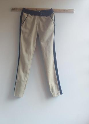 Лляні штани бежевого кольору xxs - xs
