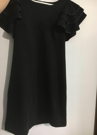Чёрное короткое платье zara mango2 фото
