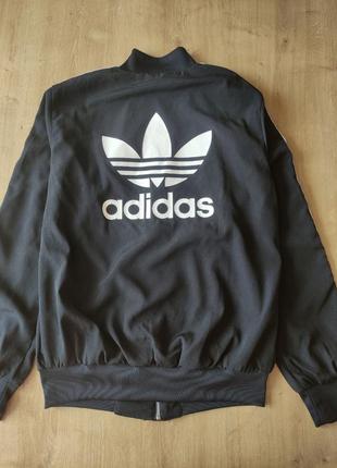 Крутая фирменная женская спортивная кофта бомбер adidas originals, l4 фото