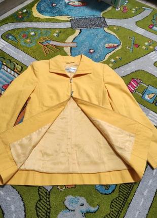 Трендовий базовий жовтий піджак куртка louis feraud3 фото