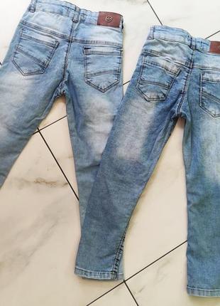 Блакитні джинси 6-7 років (116-122см) упоряд.нових3 фото
