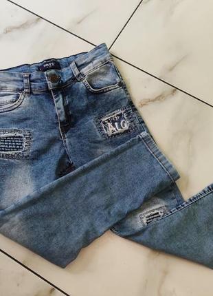 Блакитні джинси 6-7 років (116-122см) упоряд.нових8 фото