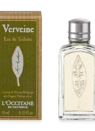 Туалетная вода  l`occitane verveine eau de toilette 10 ml