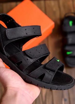 Мужские кожаные сандалии  acg black 41р.