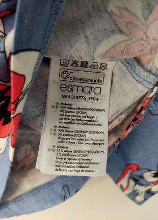 Блуза з квітковим принтом, xs 32-34 euro (наш 38-40), esmara, німеччина4 фото