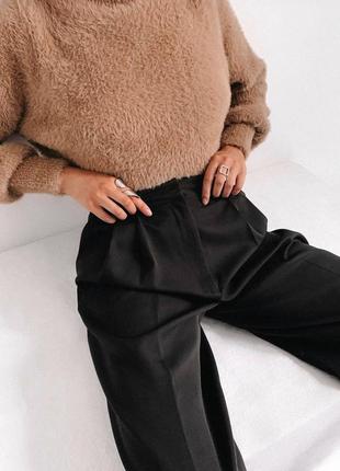 Идеальные брюки, р.s,m,l, костюмная ткань, черный3 фото