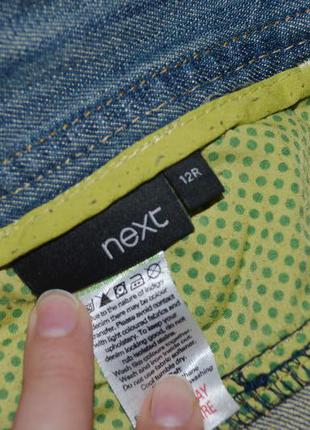 12r/м обалденные фирменные женские джинсы страйты тертые next некст3 фото
