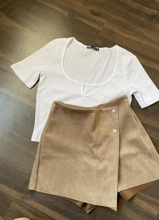 Юбка шорты zara новых коллекций