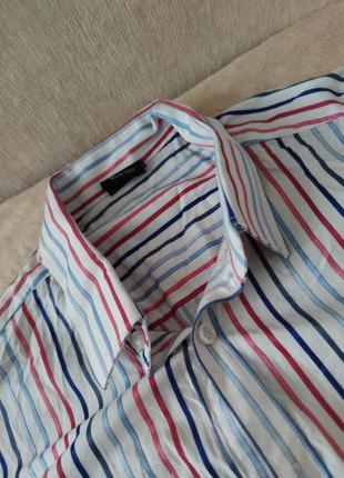 Полосатая рубашка, модная накидка на лето с мужского плеча2 фото