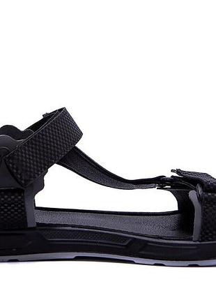 Мужские кожаные сандалии nike track black6 фото