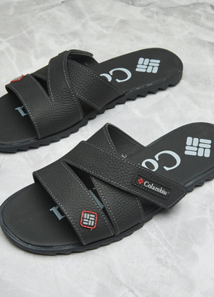 Чоловічі шкіряні літні шльопанці - сланці