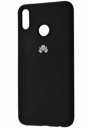 Чохол silicone cover з мікрофіброю для huawei honor 8x – black