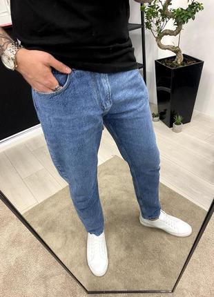 Джинсы мужские базовые синие турция / джинси чоловічі штаны штани базові сині турречина1 фото