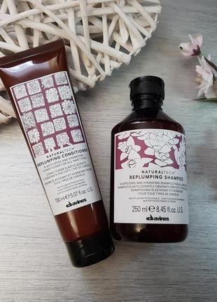 Уплотняющий шампунь davines natural tech replumping shampoo 250 ml