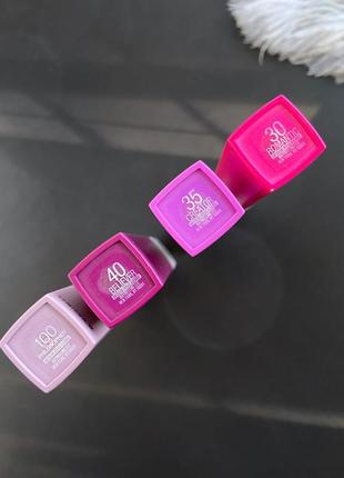 Помада для губ номер 30 розовая стойкая жидкая матовая maybelline new york super stay matte ink.2 фото