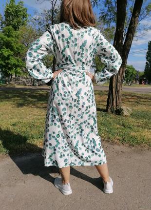 🌼shein. новое стильное платье на запах с поясом5 фото