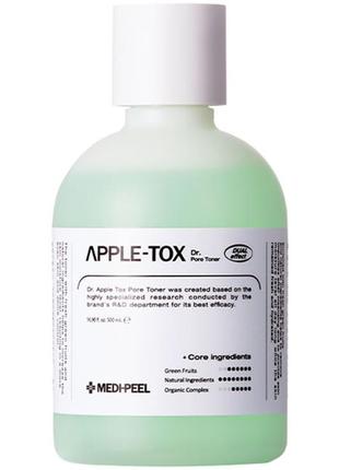 Medi-peel dr.apple-tox pore toner пілінг тонер з екстрактами ферментованими екстрактами2 фото