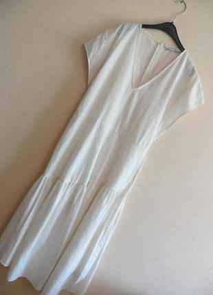 Длинное платье zara (р.l)3 фото