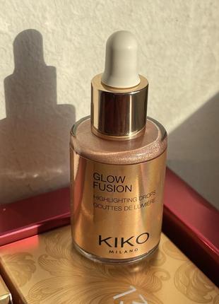 Жидкий хайлайтер для лица kiko milano glow fusion highlighter drops