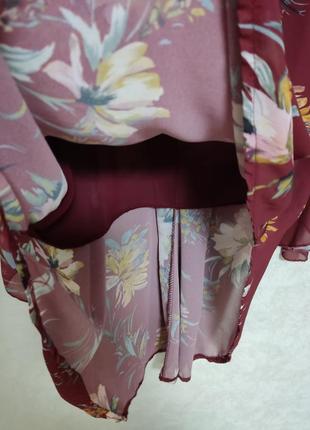 Блузка із шифонової тканини, асиметрична3 фото