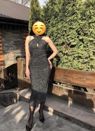 Плаття люрекс zara 2