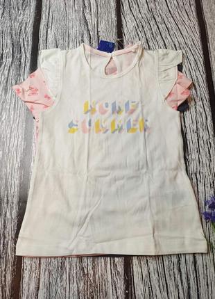 Набір футболок на дівчинку, зріст 110-116, сток, lupilu