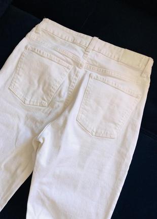 Базовые прямые белые джинсы хлопковые bershka2 фото