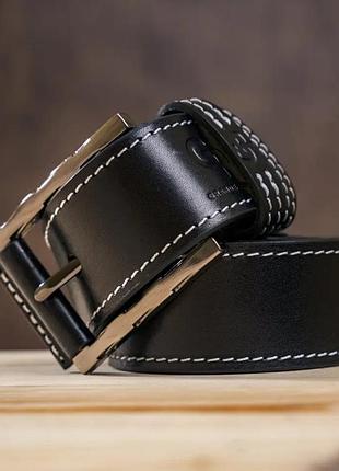 Шкіряний ремінь чорний