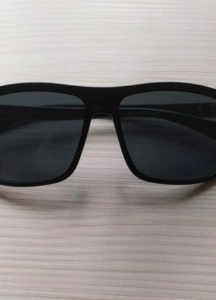 Мужские солнцезащитные очки классические.глянцевая черная оправа.5 фото