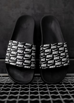 Шльопанці чоловічі nike black5 фото