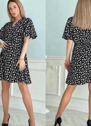 Платье ткань : шёлковый софт 
цвет : оливка , беж , чёрный3 фото