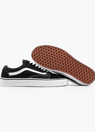 Женские и мужские чёрные кеды vans old skool black на лето9 фото