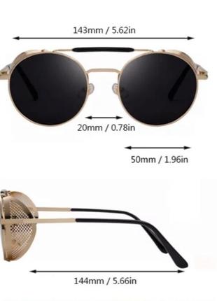 Сонцезахисні окуляри в стилі стімпанк унісекс8 фото