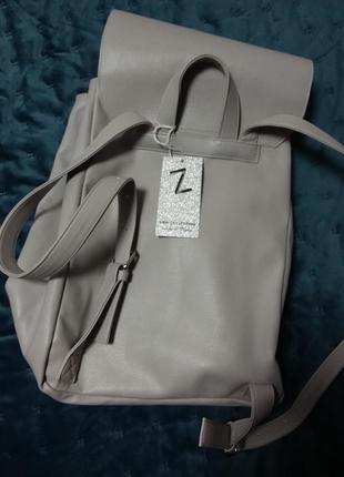 Дуже красивий сірий рюкзак італія2 фото