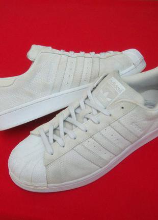 Кроссовки adidas superstar натур замша оригинал 46-47 размер