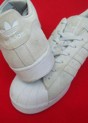 Кроссовки adidas superstar натур замша оригинал 46-47 размер4 фото