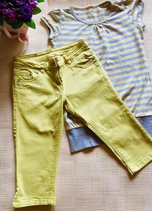 Костюм футболка, туніка cfl + джинсові бриджі here&there