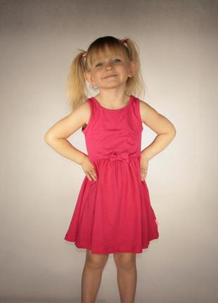 Красное платье для девочки lc waikiki / лс вайкики
