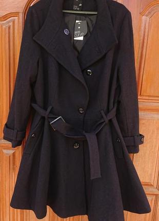 Брендове фірмове англійське жіноче шерстяне пальто asos curve,нове з бірками,розмір 18анг.