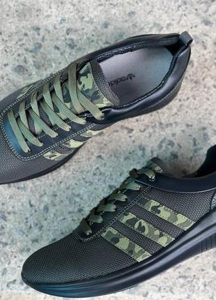Кроссовки adidas, 40-45 размер, летние, сетка, хаки, олива, военным, для военного5 фото